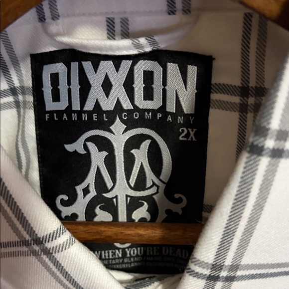 DIXXON Classic White and Black Checkered Shirt - Picture 2 of 3